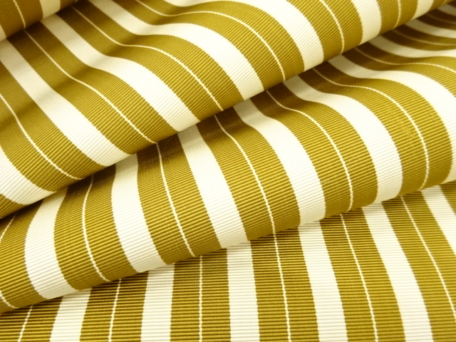  アンティーク　縞模様織り出し　八寸帯地反物